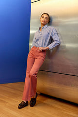 Jean flare vieux rose - Sonny