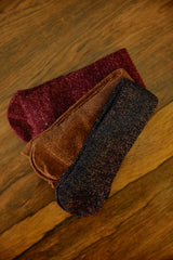 Chaussettes pailletées Sparkle - Bordeaux/Camel/Marine