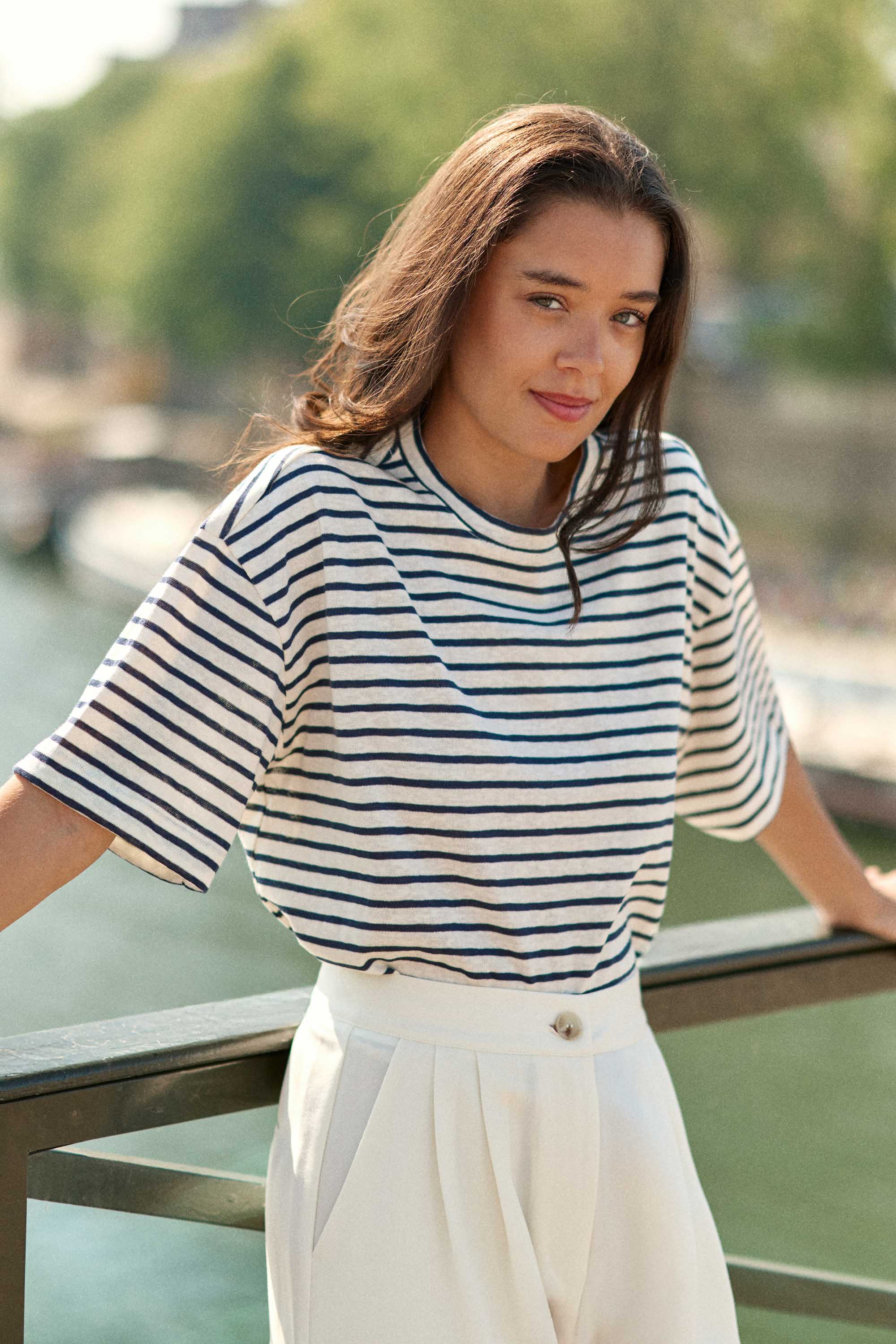 Sweat-shirt marinière - Tais