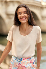 T-shirt beige - Tia