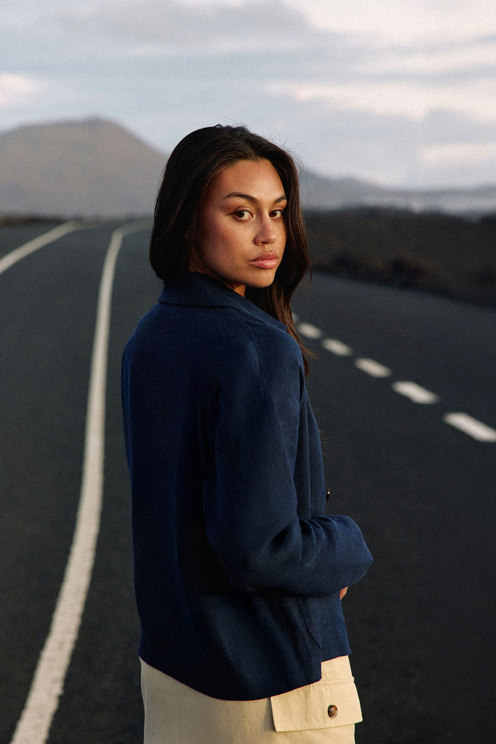 Veste croisée marine - Verly