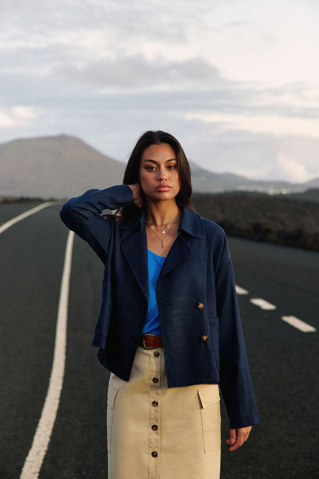 Veste croisée marine - Verly