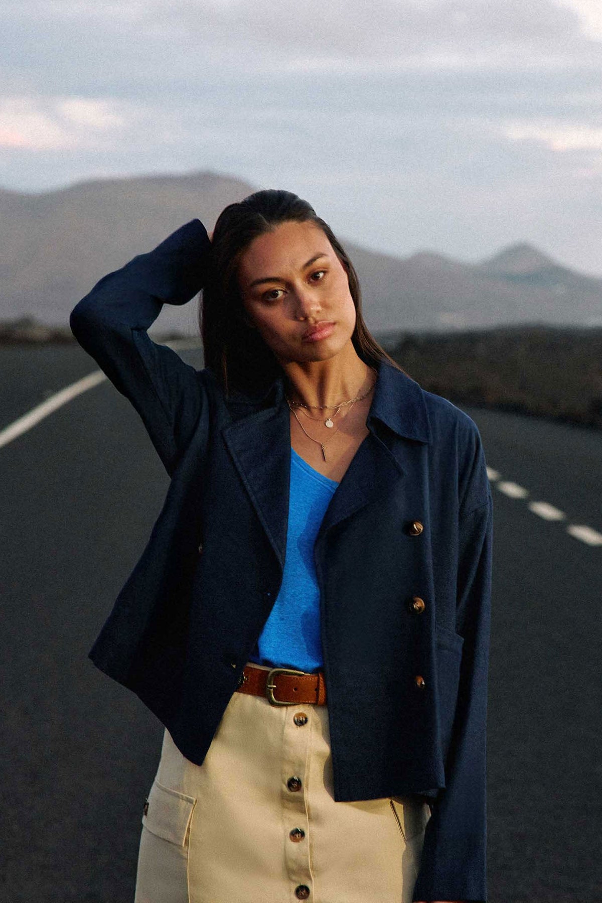 Veste croisée marine - Verly