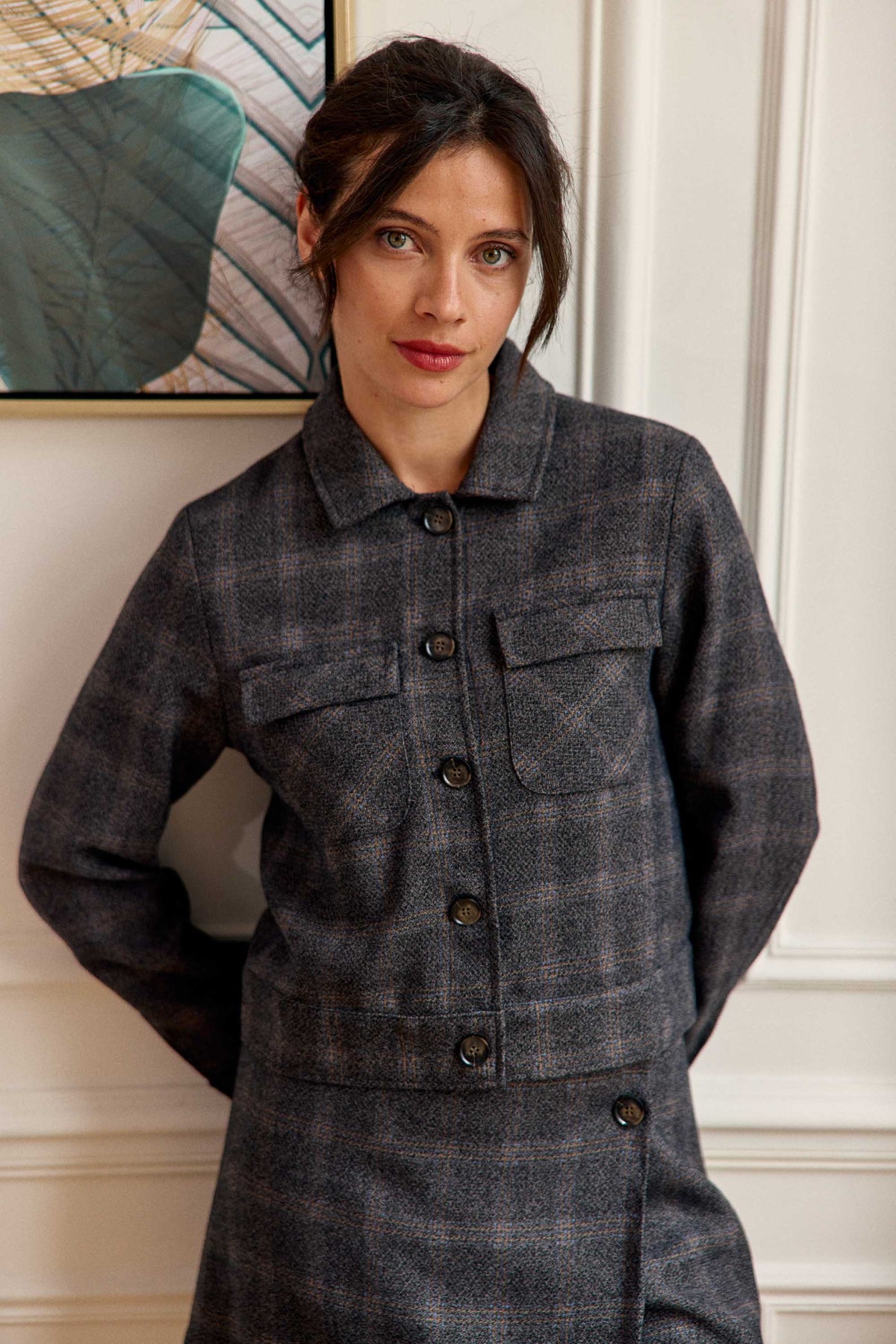 Veste à carreaux - Virgin