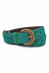 Ceinture verte en cuir - Vivian