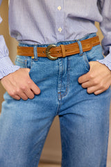 Ceinture en cuir camel - Ash